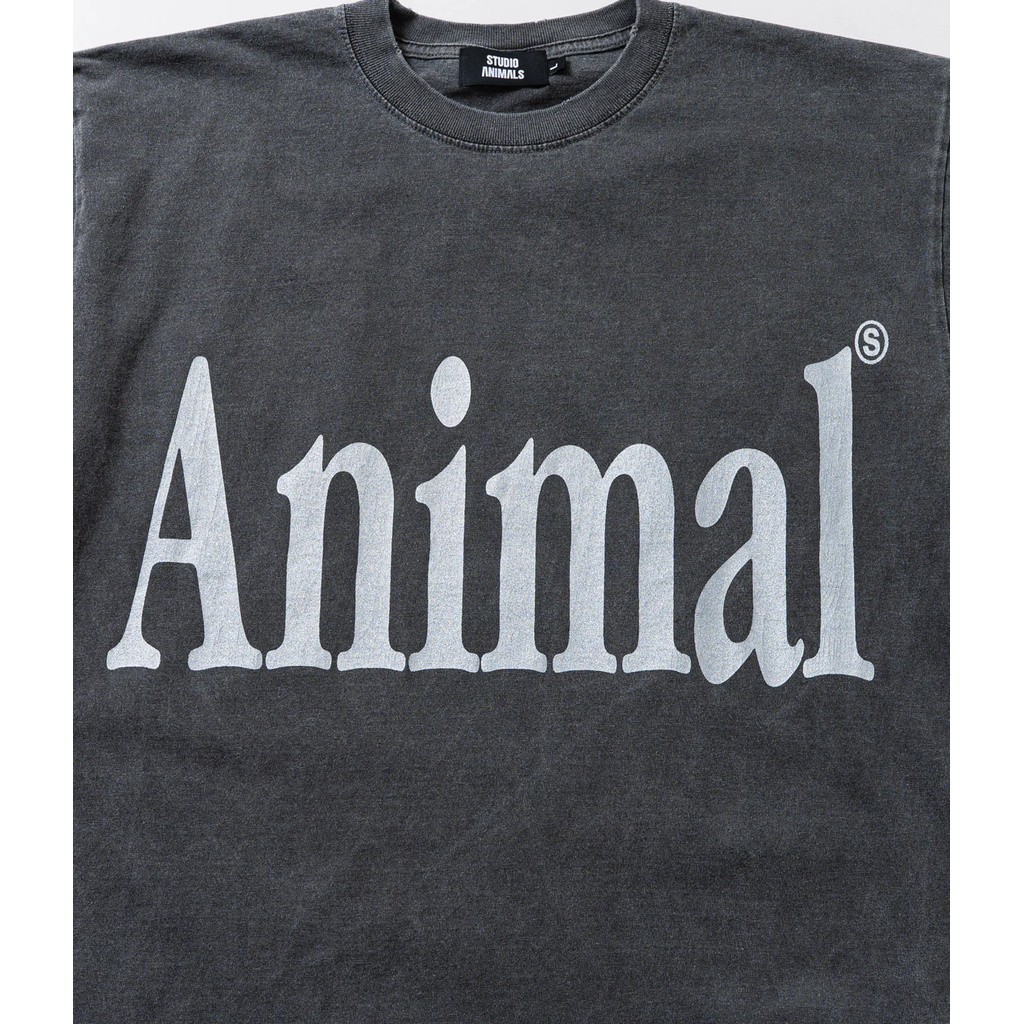 STUDIO ANIMALS LETTER SOLID PRINT TEE