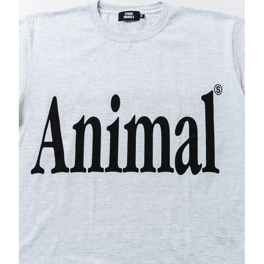 STUDIO ANIMALS LETTER SOLID PRINT TEE