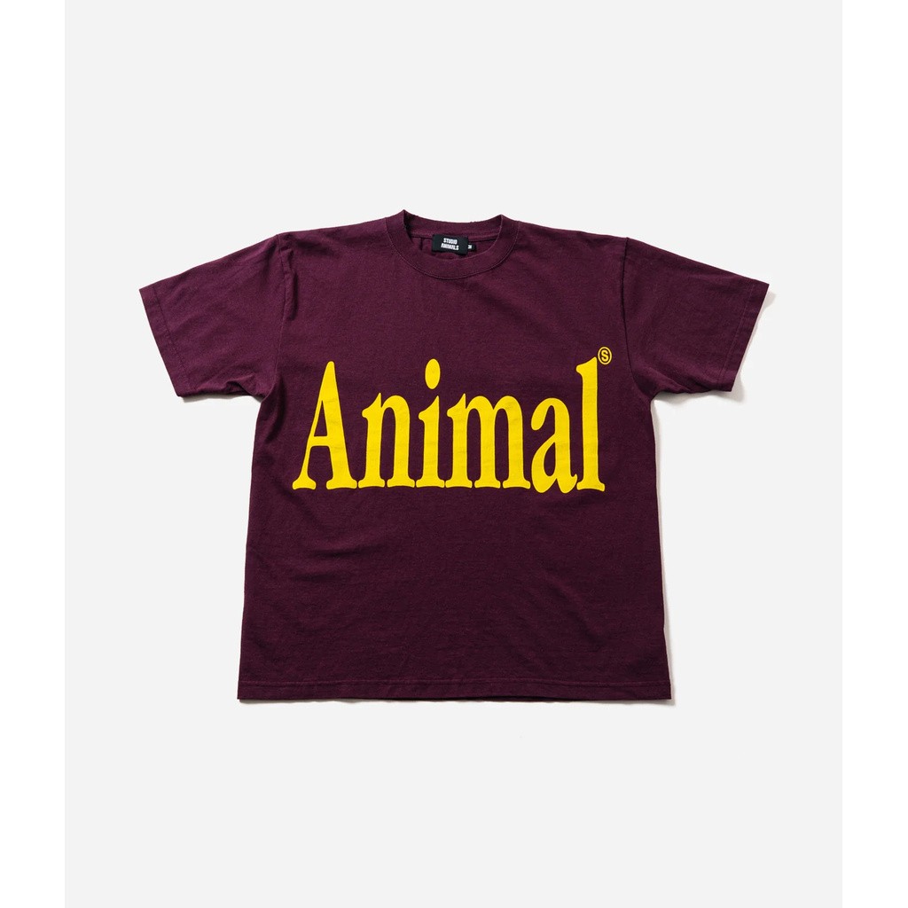 STUDIO ANIMALS LETTER SOLID PRINT TEE
