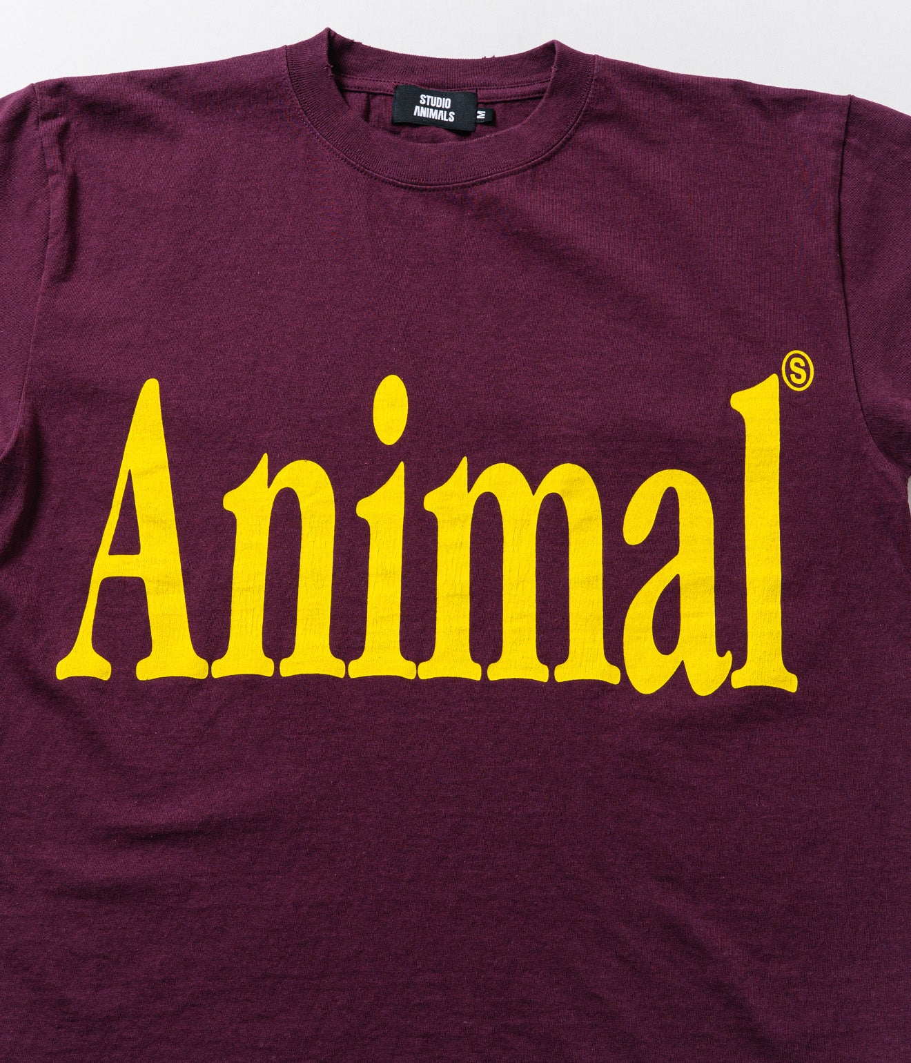 STUDIO ANIMALS LETTER SOLID PRINT TEE