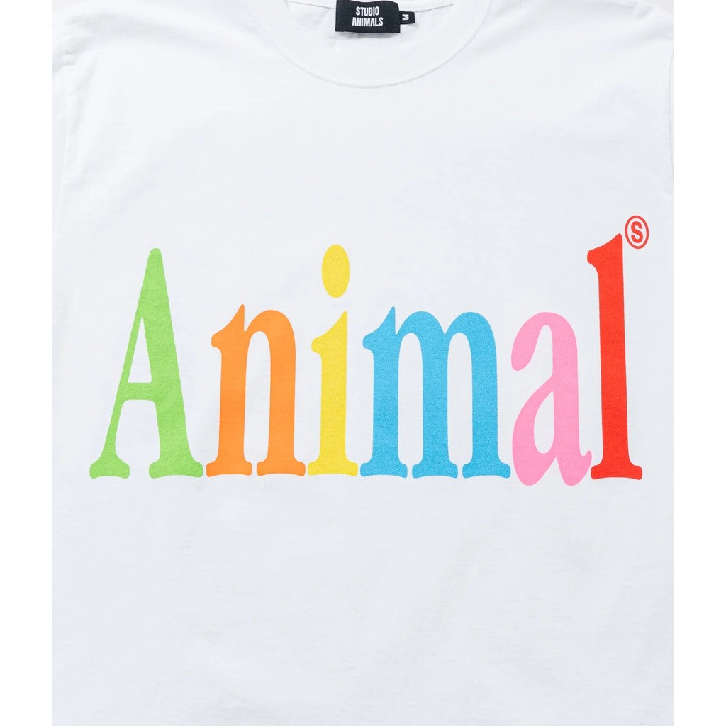 STUDIO ANIMALS ANIMALS LETTER T-SHIRT